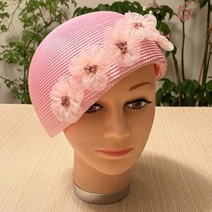 🚨LAST ONE🚨Elegant Pink Floral Women's Hat